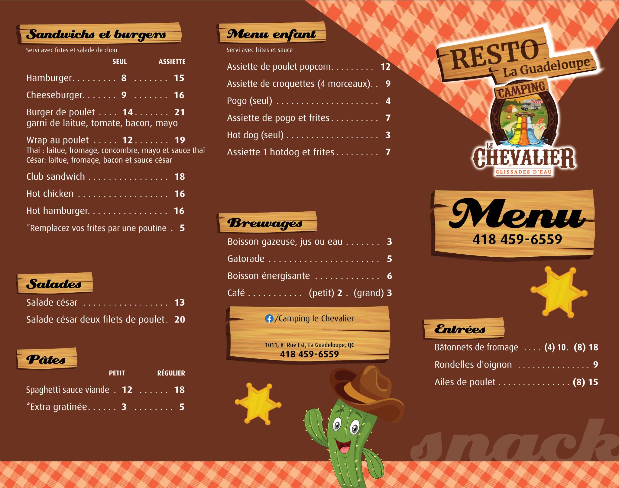 menu resto le chevalier 1